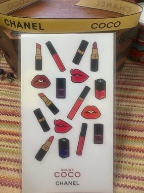 Chanel Rouge Coco Stickers (17) + Ribbon NWOT